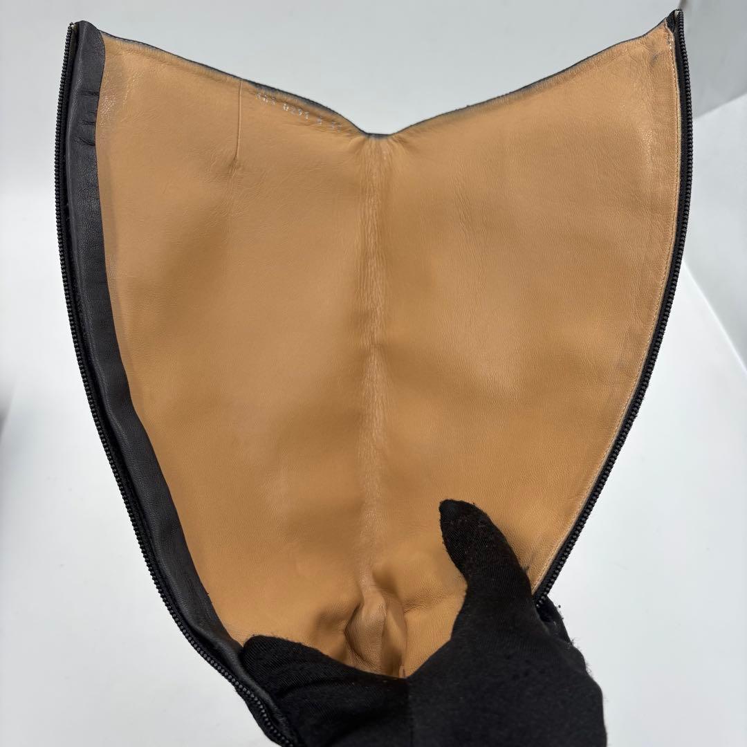 GUCCI グッチ GGキャンバス ロングブーツ サイズ37 約24㎝ ブラック