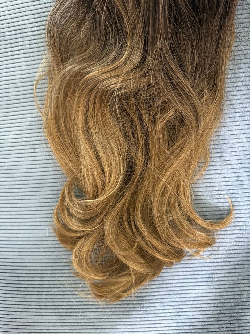 PINKAGE ピンクエイジ　オンブレグレース ロングウェーブ（モースト原糸）