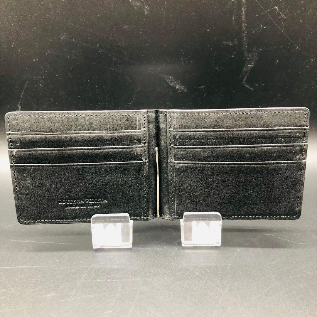 ボッテガヴェネタ マネークリップ イントレチャート ブラック