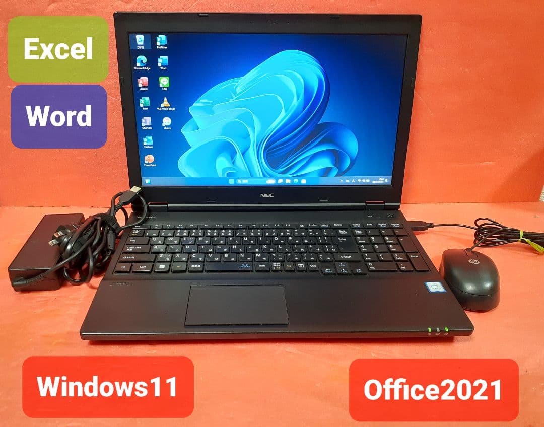 NEC ノートPC Windows11 Office2021 エクセル ワード