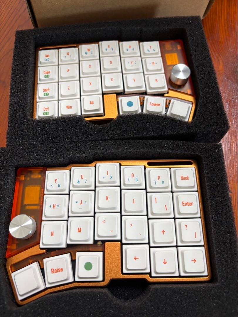 【ゆずぽんず様】専用Cornix LP 分割キーボード オレンジ