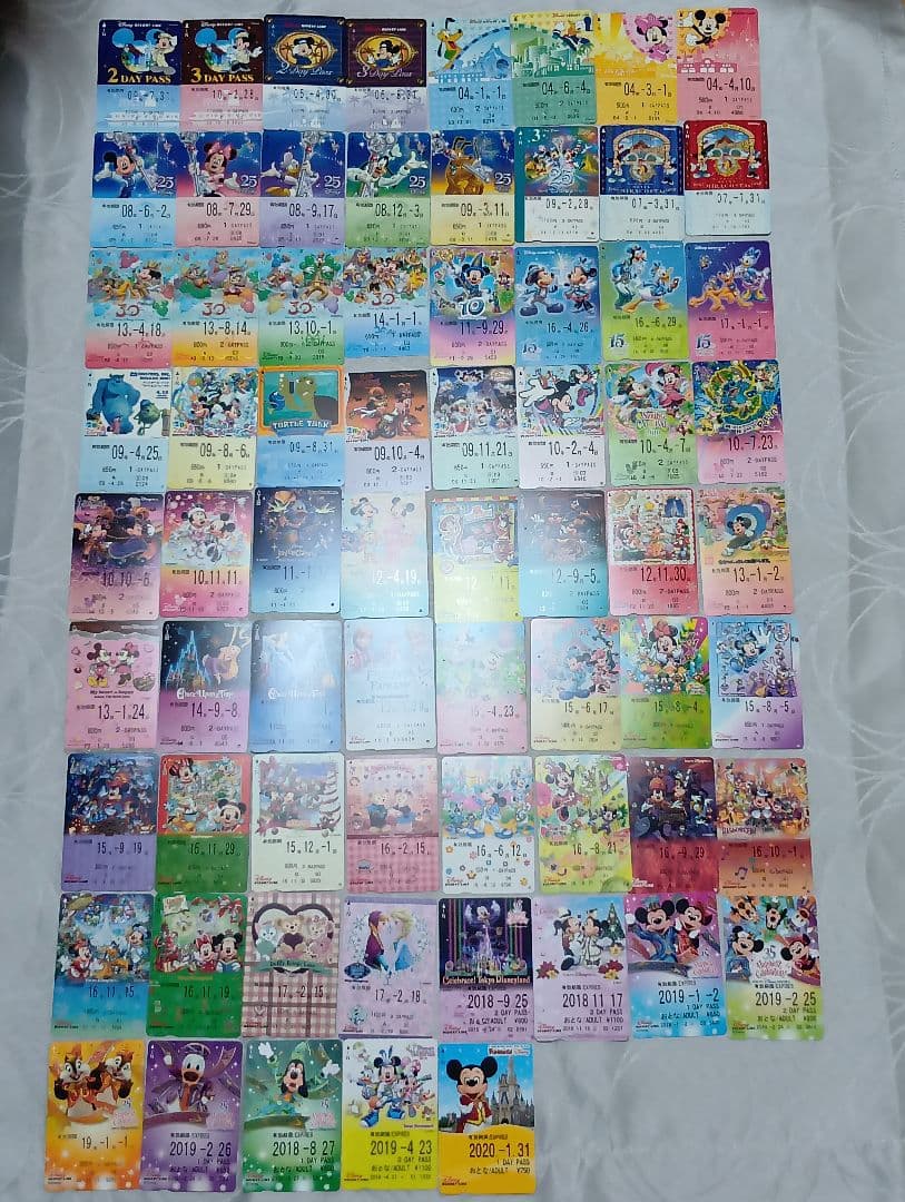 ディズニーリゾートライン　フリーきっぷ　使用済　69枚