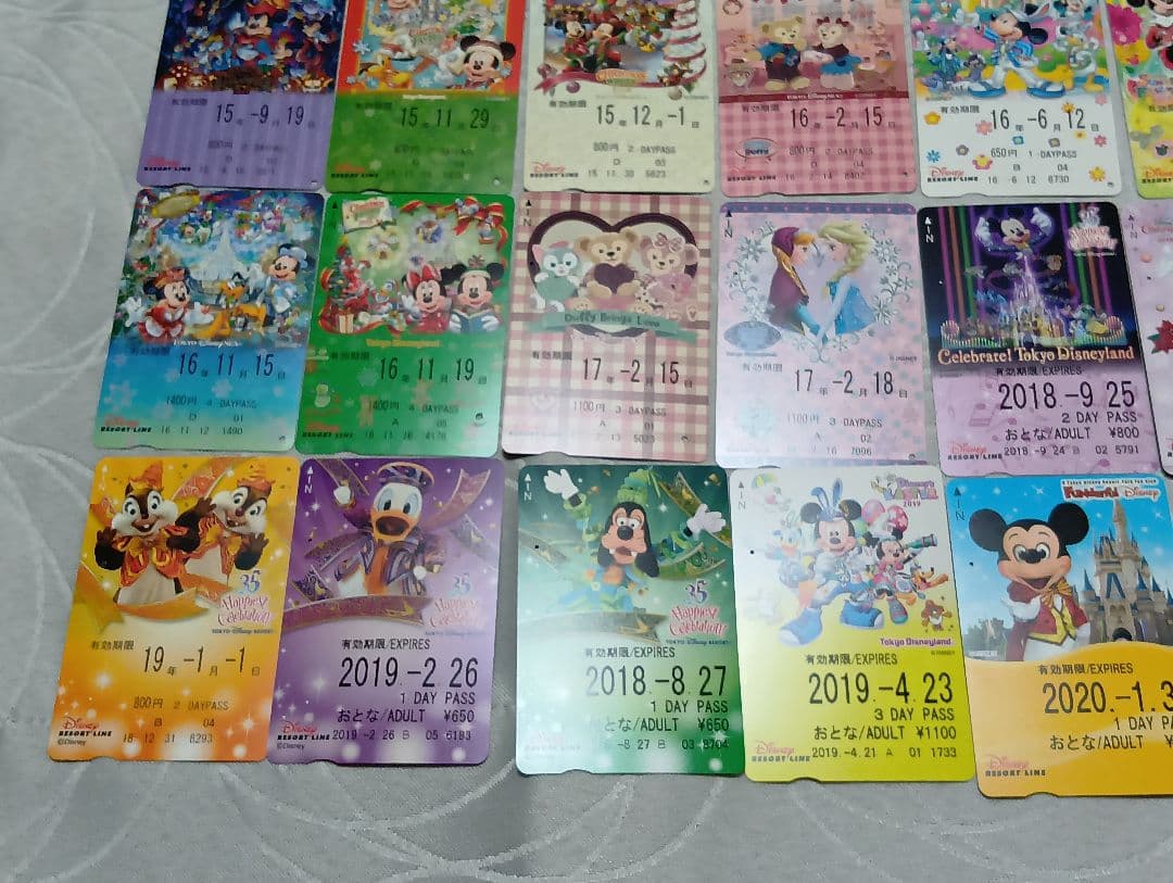 ディズニーリゾートライン　フリーきっぷ　使用済　69枚