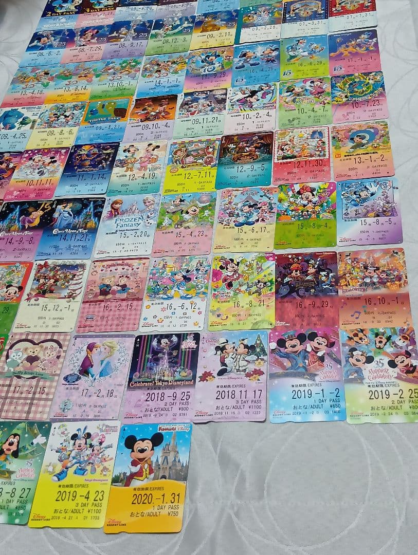 ディズニーリゾートライン　フリーきっぷ　使用済　69枚