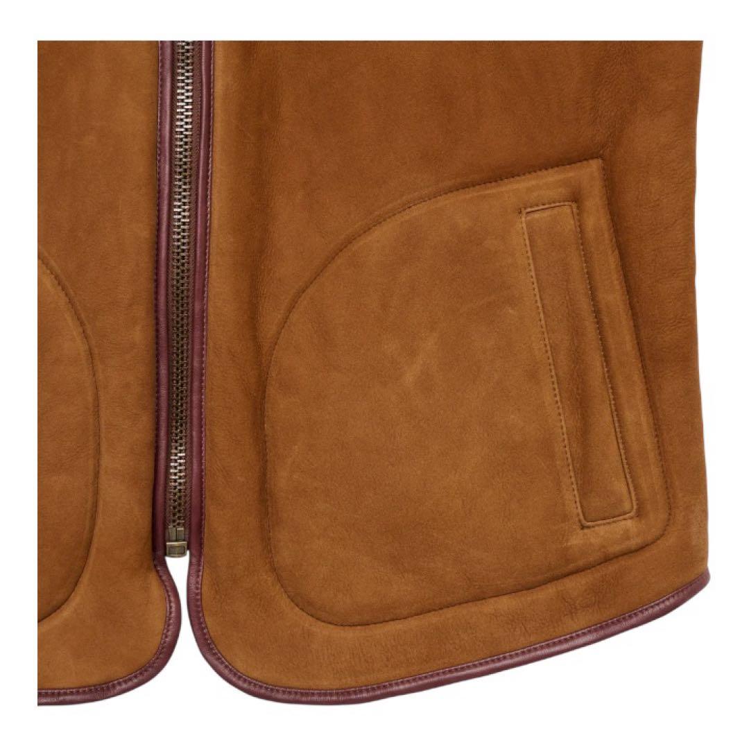 GDC VEGAN MOUTON VEST ブラウン 木村拓哉