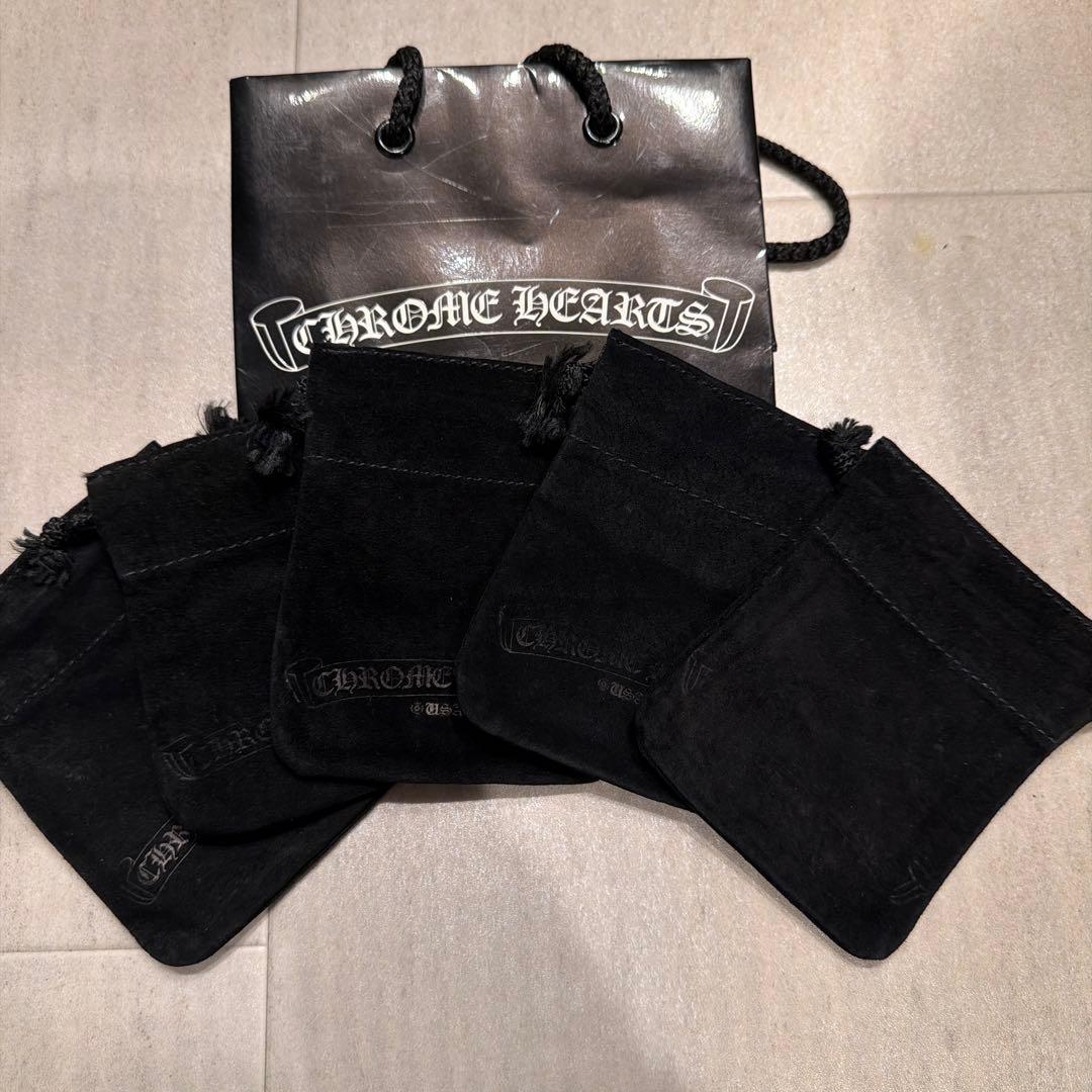 大(9×11) クロムハーツ 革袋 巾着 5枚