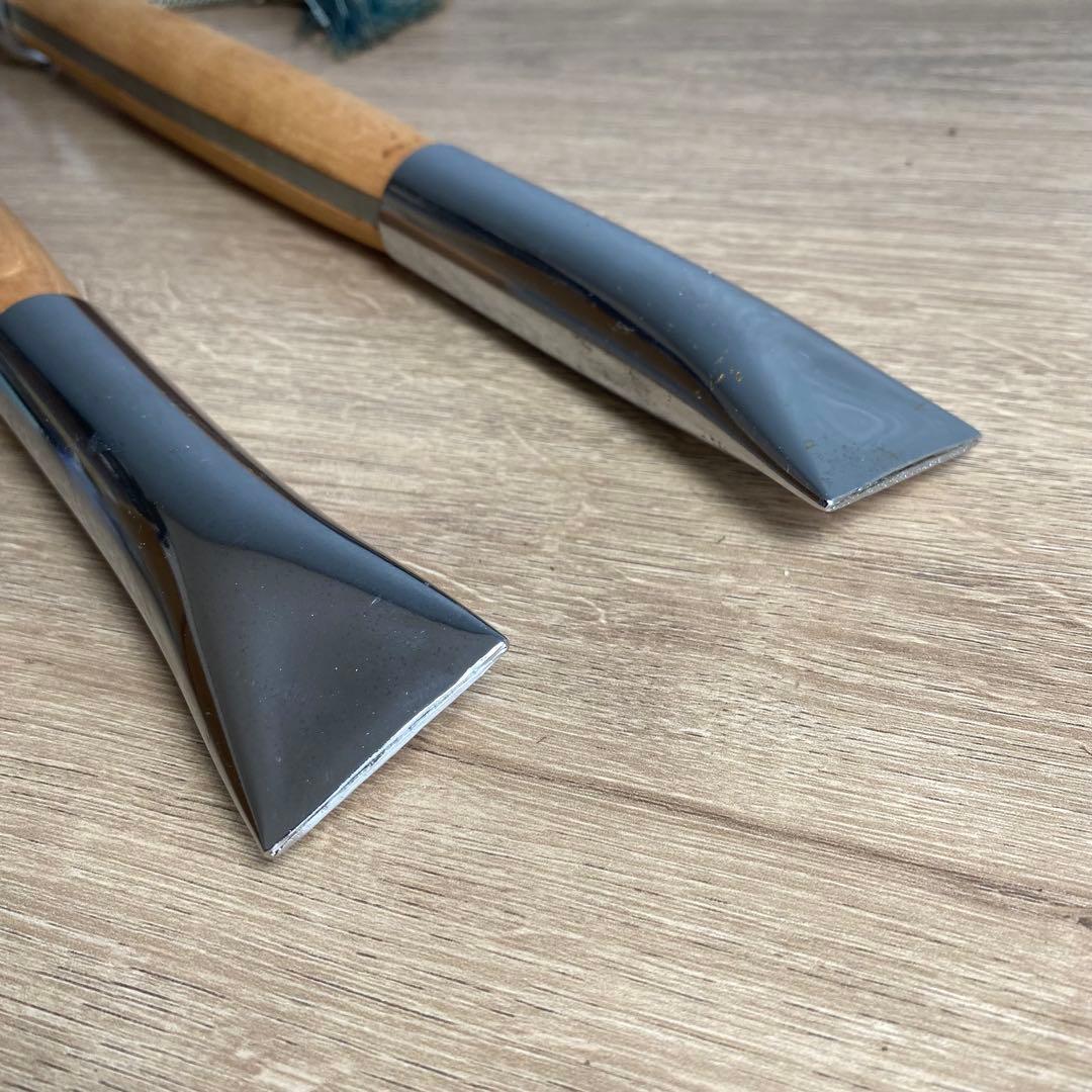 消防団 退団記念品 鳶口 一対 (2本) 祭礼用 木柄金具付 とび口