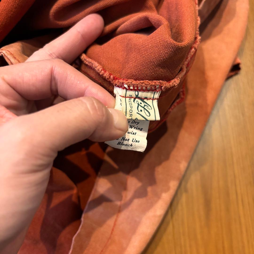 筆記体タグ ◎ 60s 70s L.L.BEAN スモック XL フェード