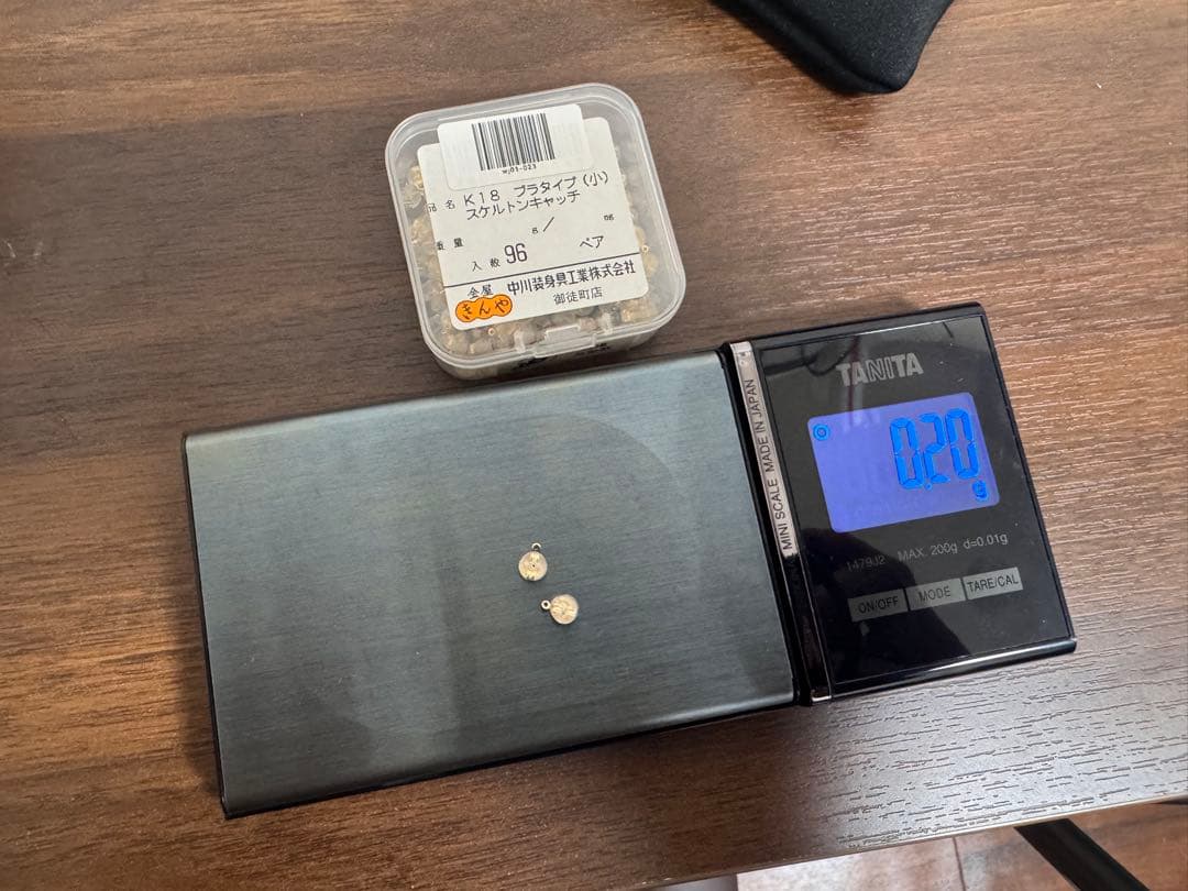 ま*ぬ様 60ペア　（120個）K18 中川装身具製ピアスキャッチ　ブラタイプ