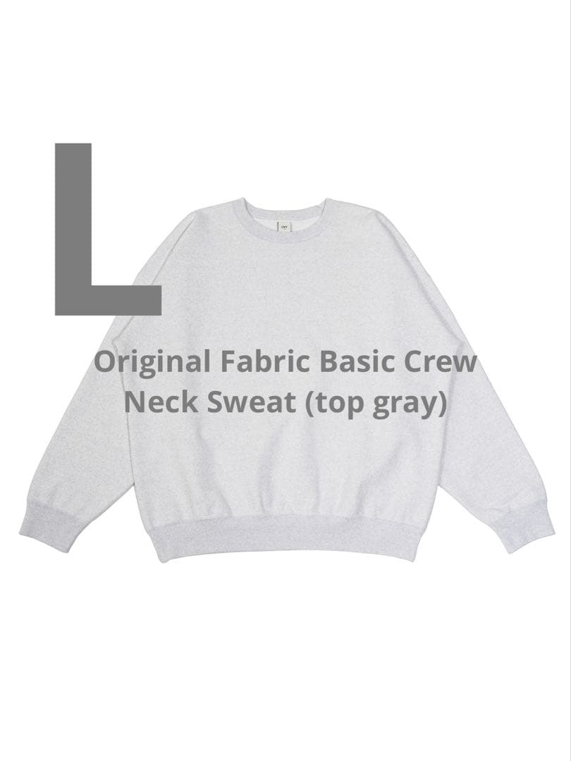 トップス ovy Original Fabric Basic Crew NeckSweat
