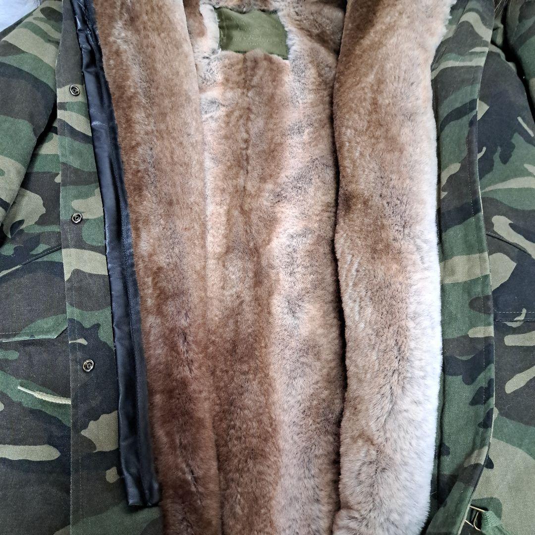 mr&mrs italy 総裏ボア カモフラ ミリタリーモッズコート フード