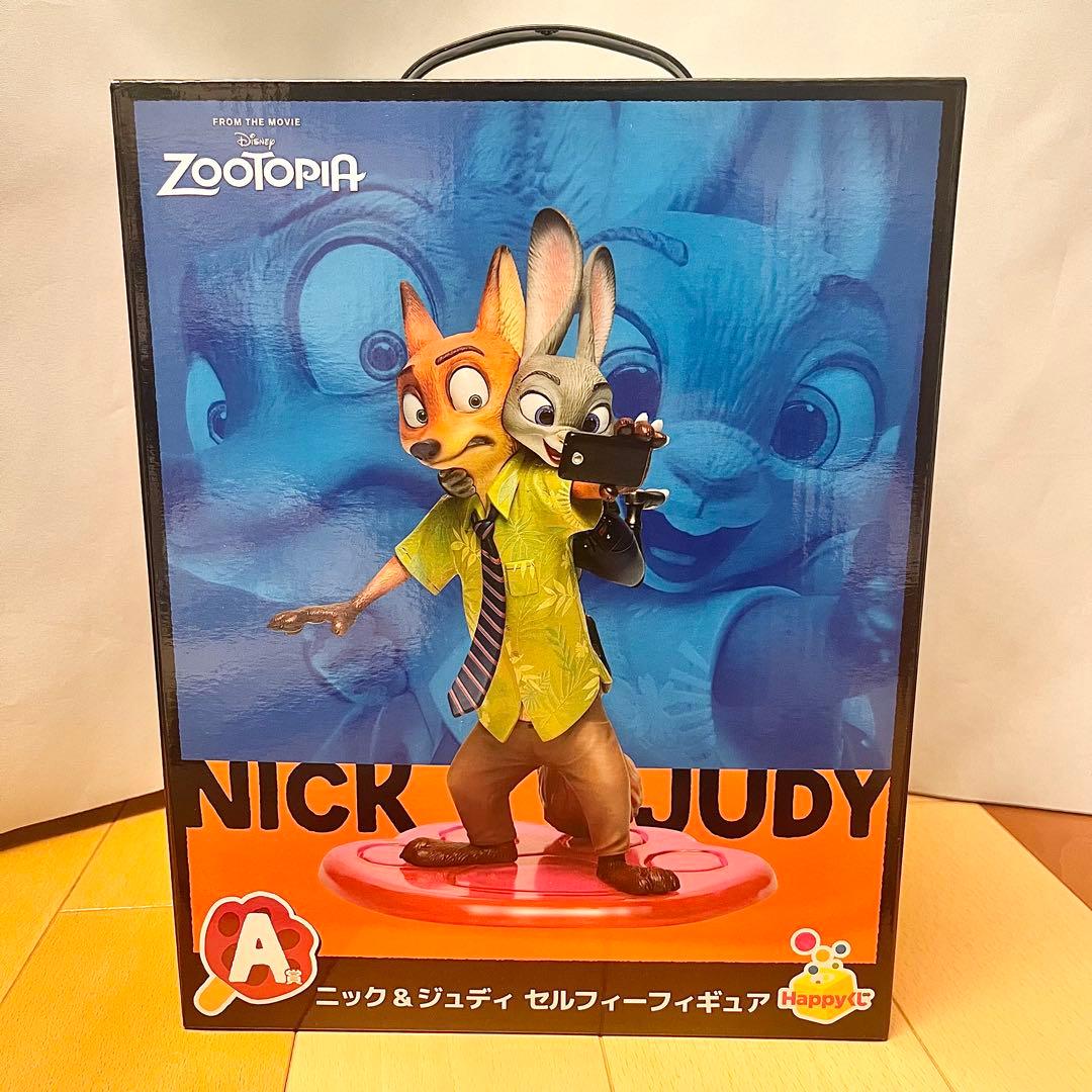 ズートピア　一番くじ　ニック&ジュディセルフィーフィギュア A賞