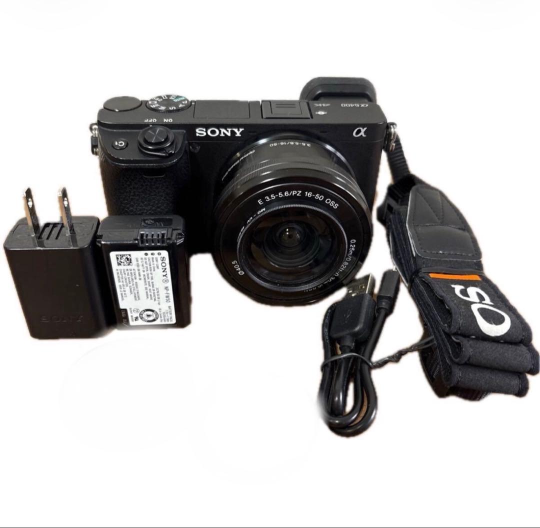 【美品】SONY α6400ミラーレスカメラE16-50mm パワーズームキット
