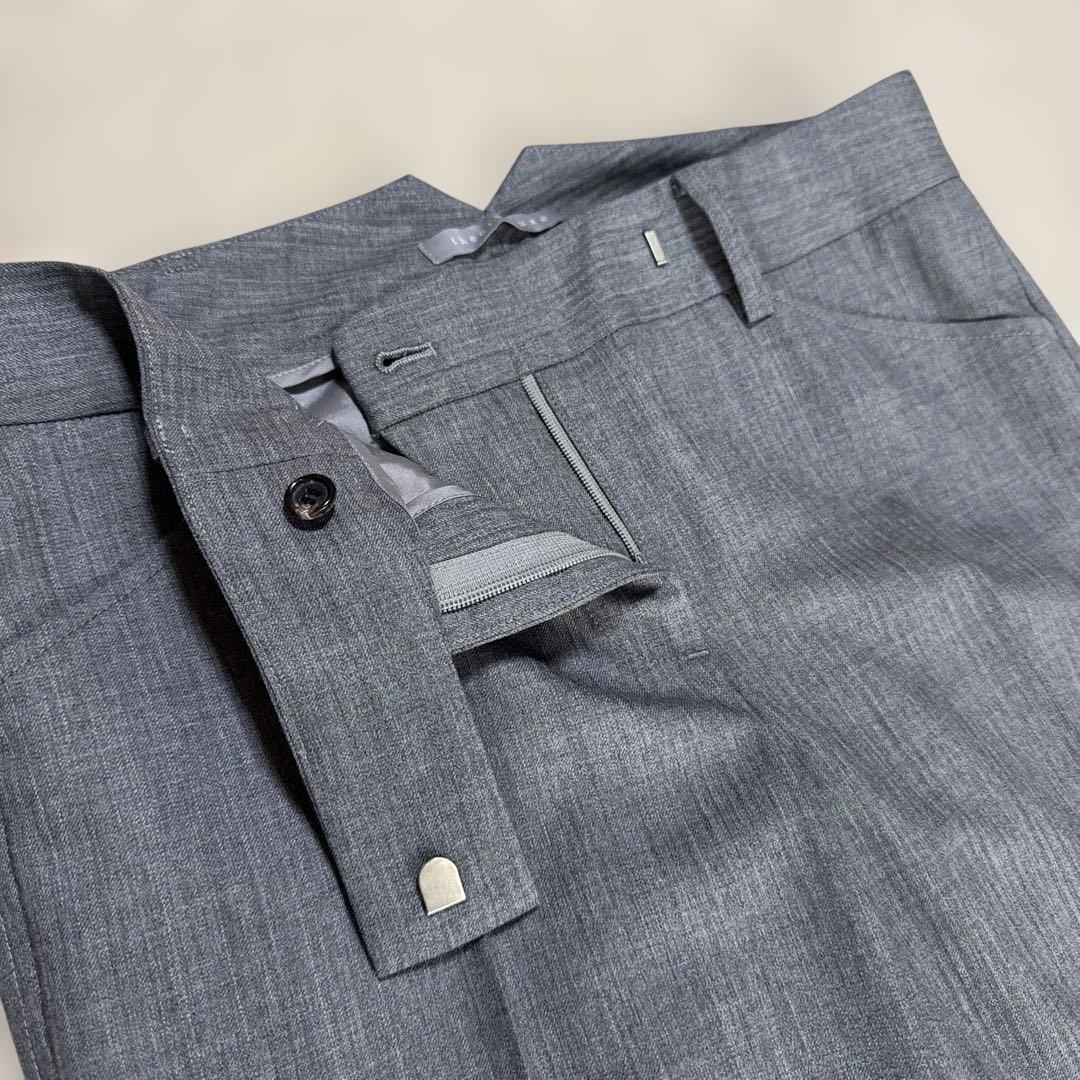 【美品】セオリーリュクス パンツスーツ セットアップ グレー フレア　38