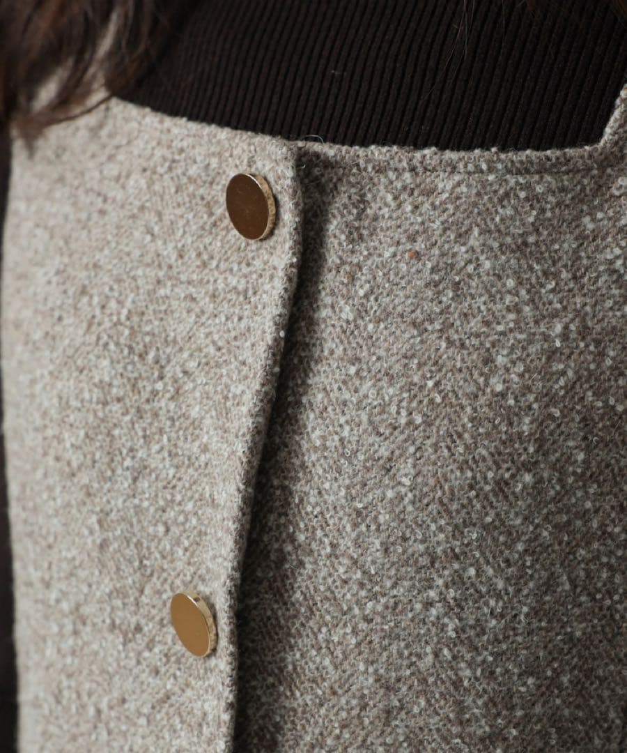 スクエアネックミニジャンスカ ワンピース アプワイザー・リッシェ