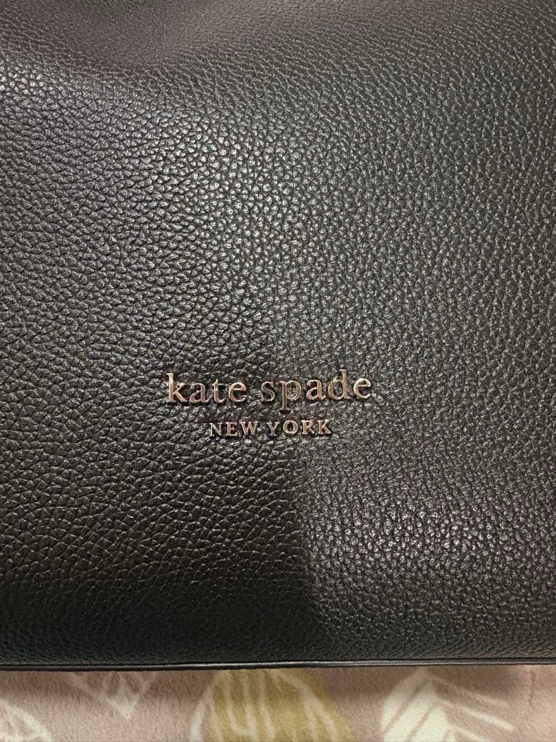 新品ケイトスペードkate spadeハンドバッグ2way本革ブラック特価★