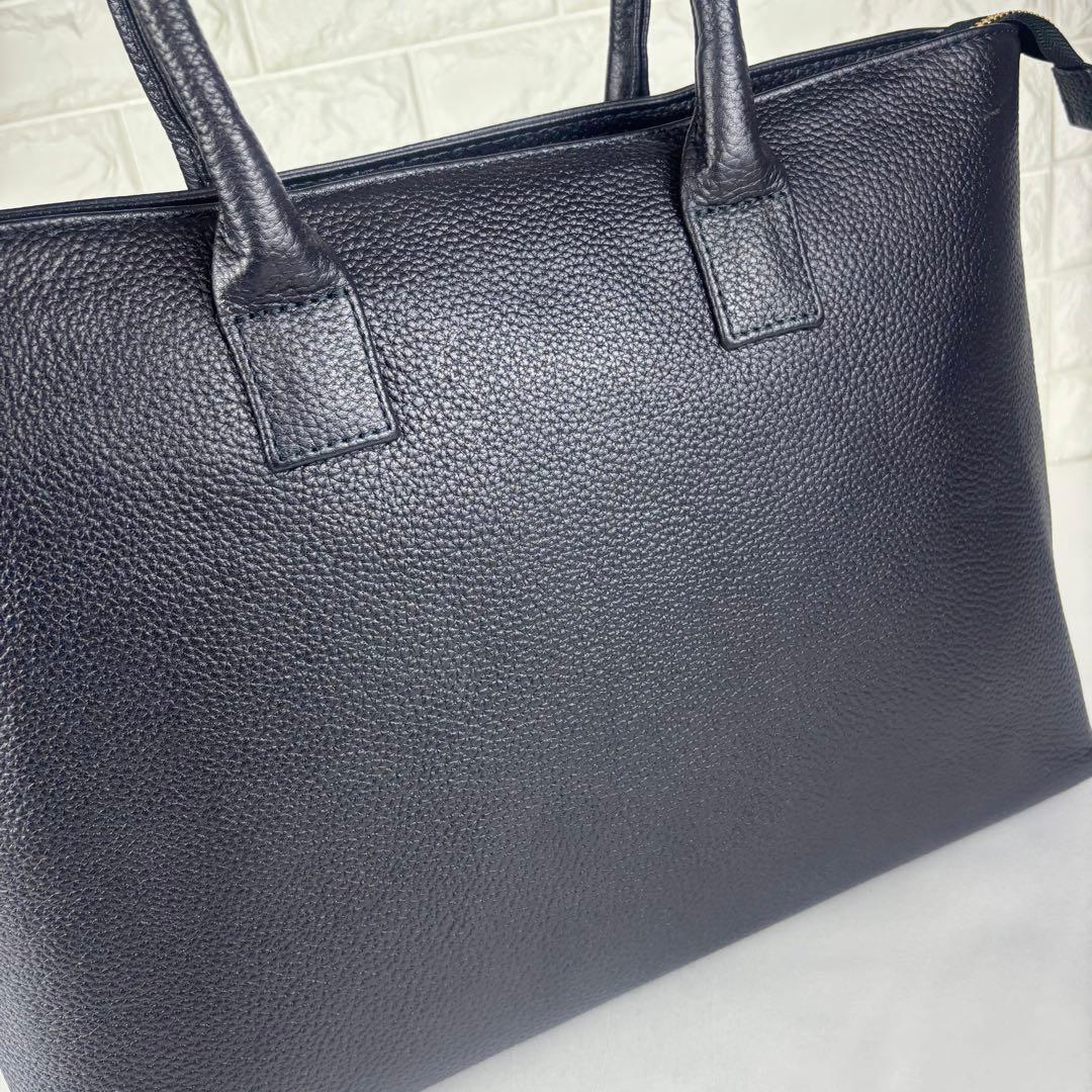 ✨極美品✨ HushTug レザー ビジネストートバッグ ネイビー