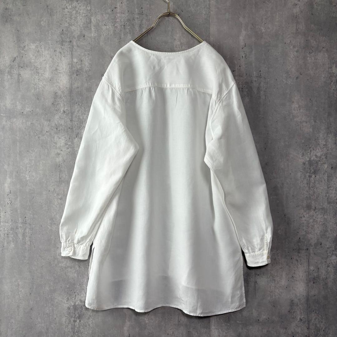 MITTAN ミタン 大麻ワイドシャツ SH-98 白 2 ユニセックス　ヘンプ