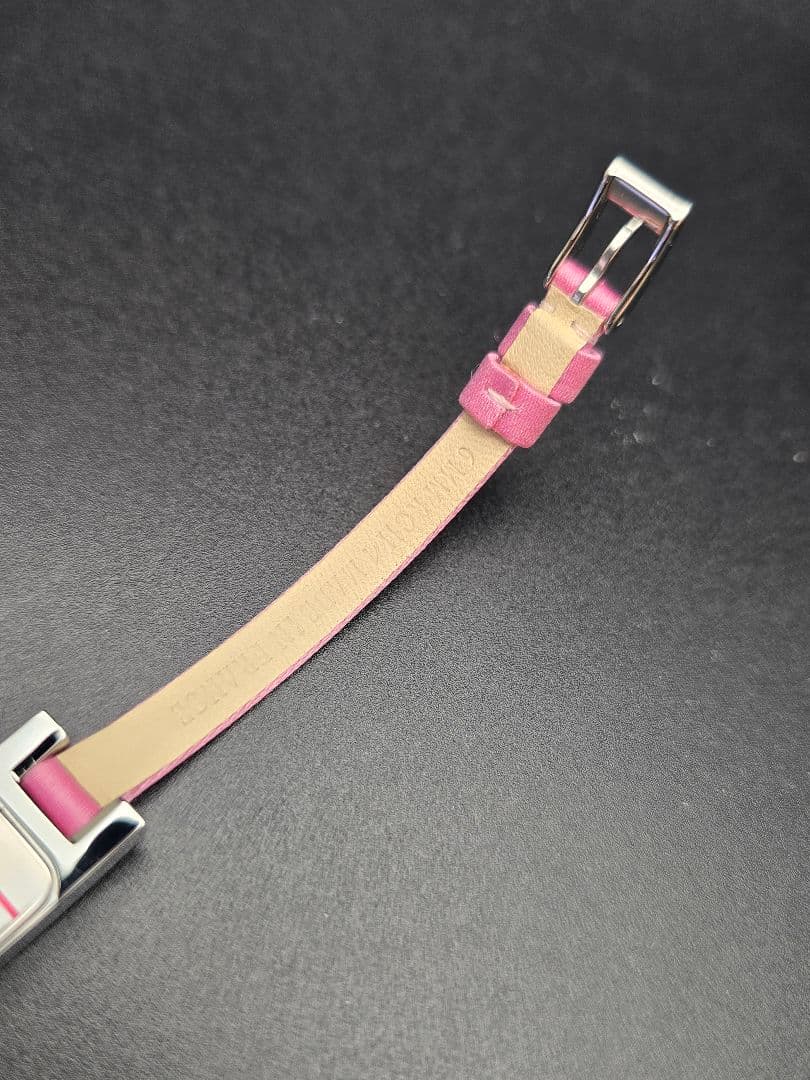 電池交換済 ベルト美品 研磨 GUCCI 3900L ピンク文字盤 グッチ 時計