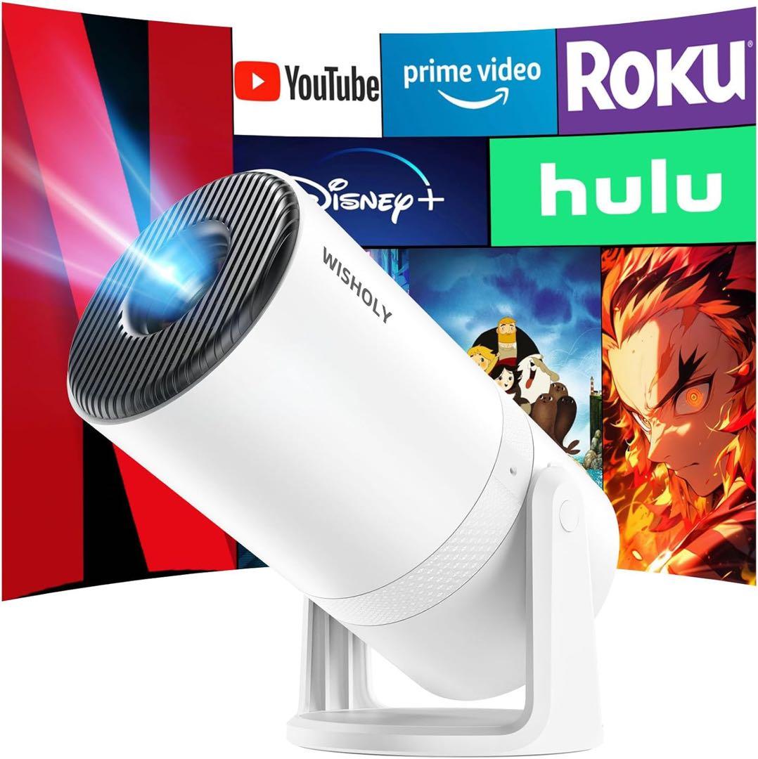 新品！プロジェクター　天井投影　小型　軽量　 家庭用　多機能接続