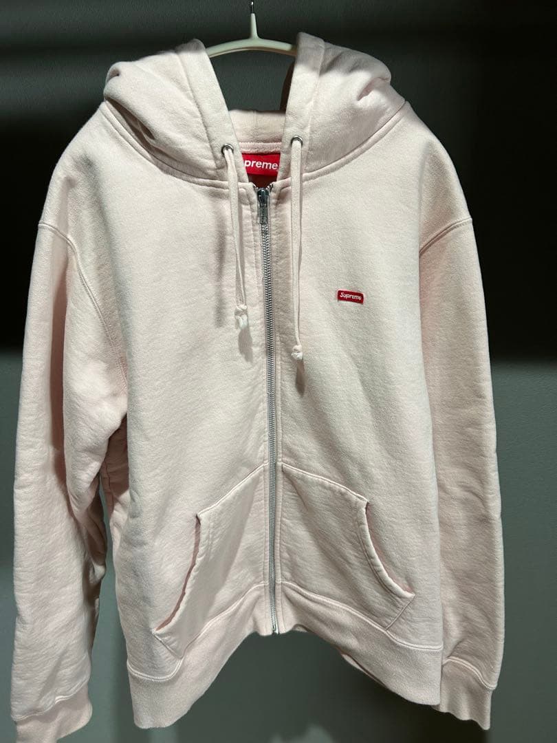 Supreme ピンク フルジップ パーカー