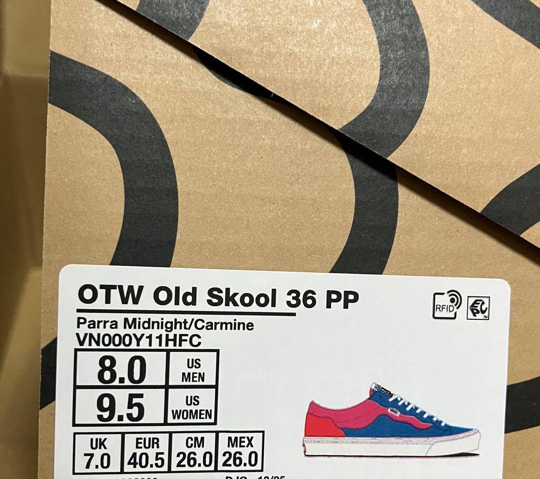 新品 26cm Parra × OTW by Vans Old Skool 36