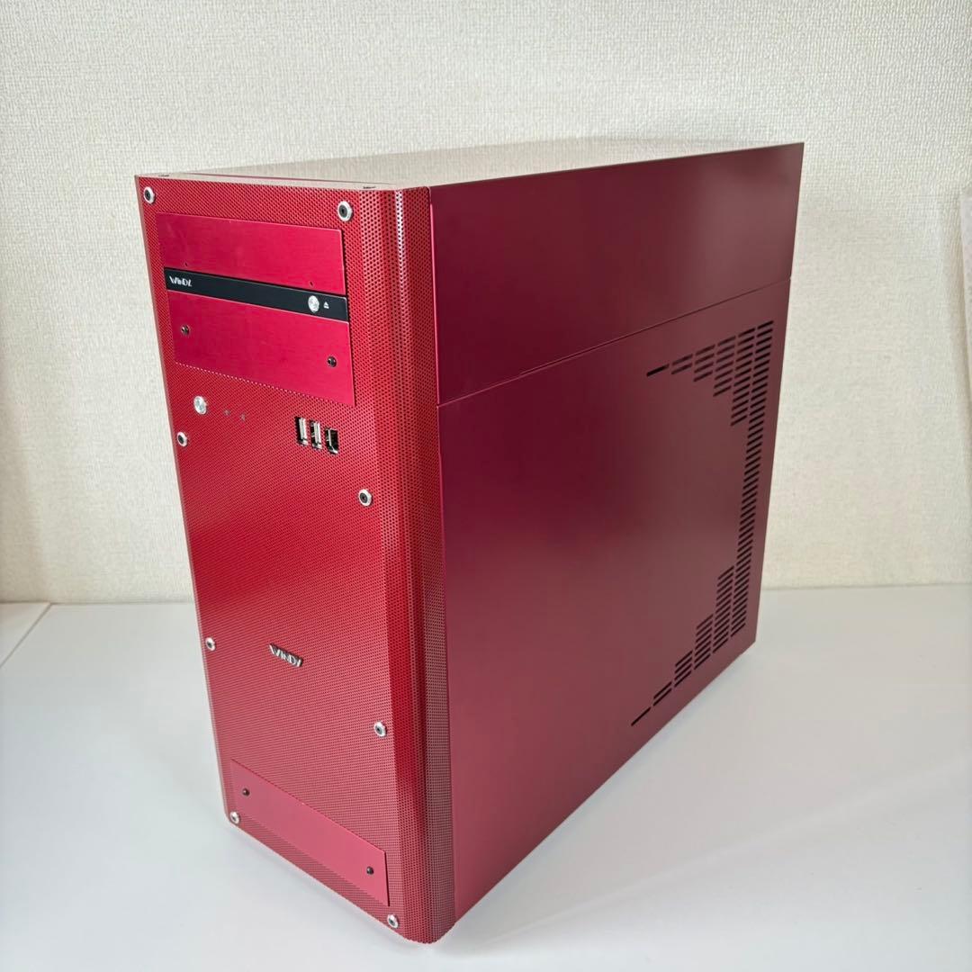 星野金属　Windy ウィンディ　PCケース　ALCADIA 赤　レッド　アルミ