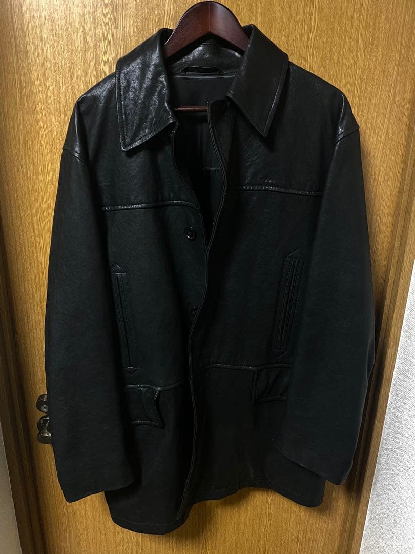 COMOLI 22AW ラムレザーカーコート タグ付き size3