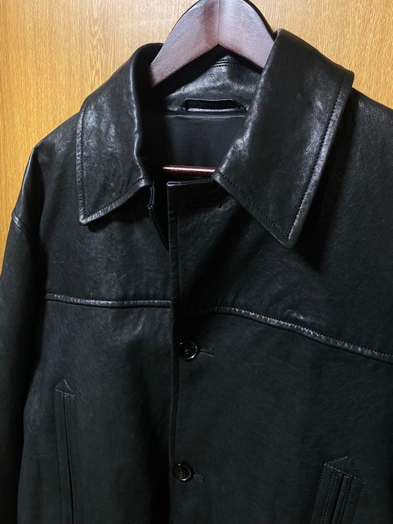 COMOLI 22AW ラムレザーカーコート タグ付き size3