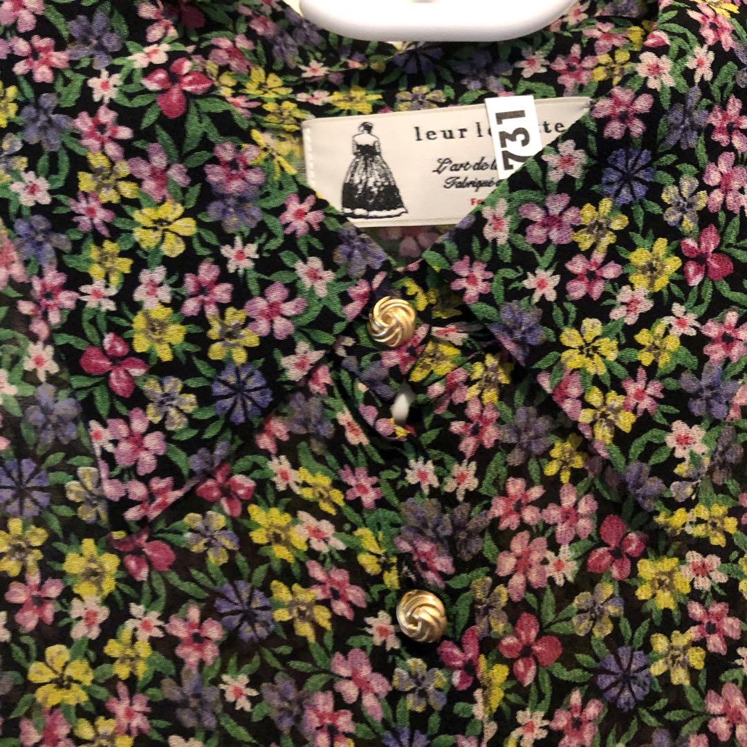 ルールロジェットleur logette シルク フラワープリント ブラウス