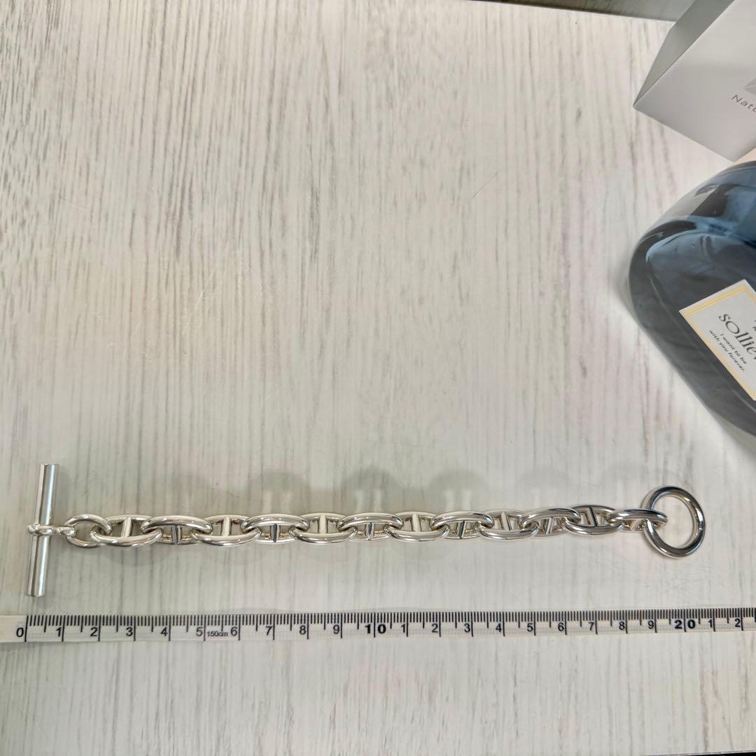 新品仕上済 エルメス シェーヌダンクル GM 12コマ ブレスレット 箱付き