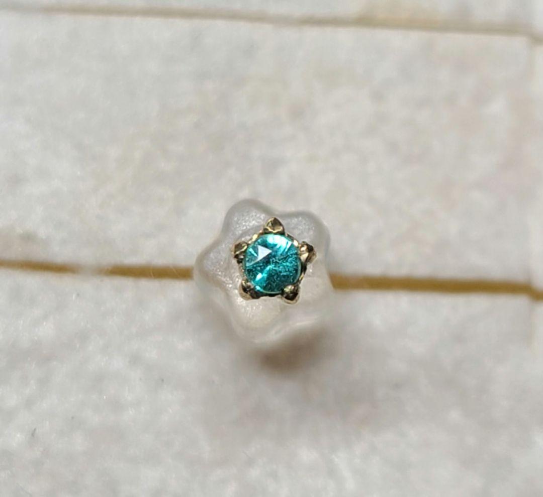 ビカビカネオンのお星さま★ブラジルバターリャパライバトルマリン18金★