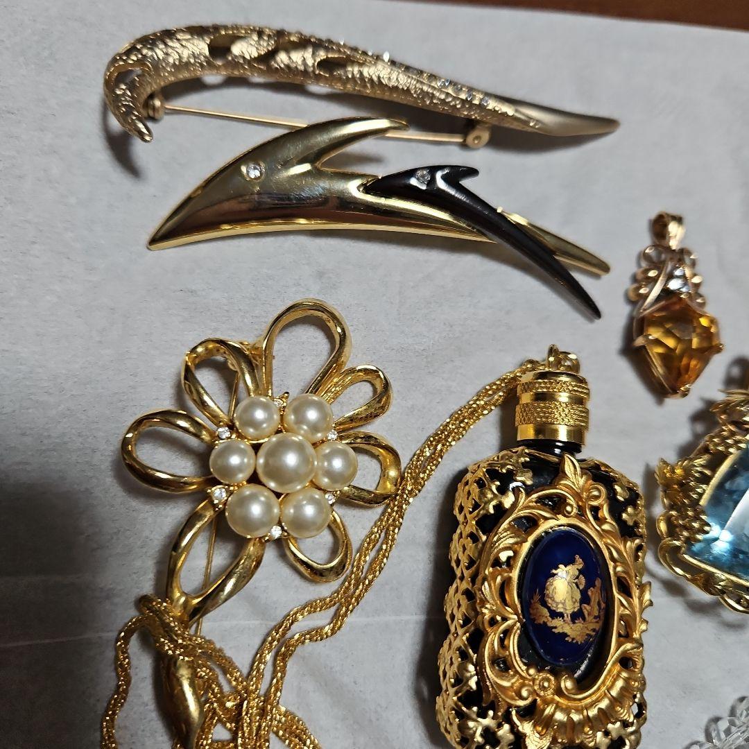 ヴィンテージ　ブローチ　トップ　ネックレス