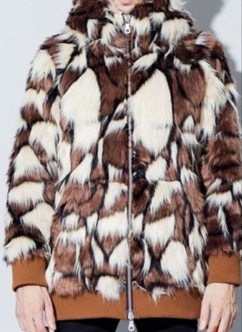 早い者勝ち NO ID. フェイクファー ブルゾン