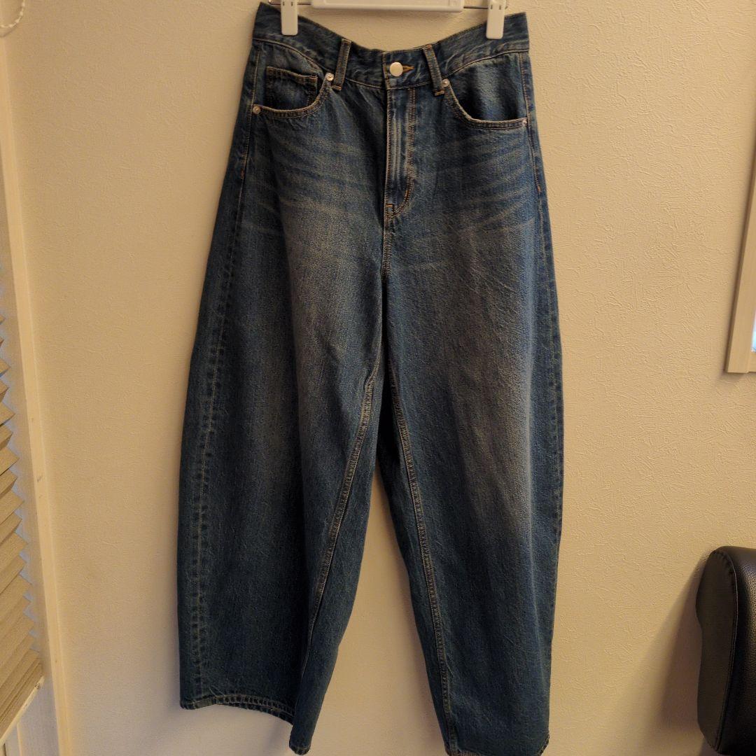 アダムエロペ☆サステナブルバックタックワイドデニム38