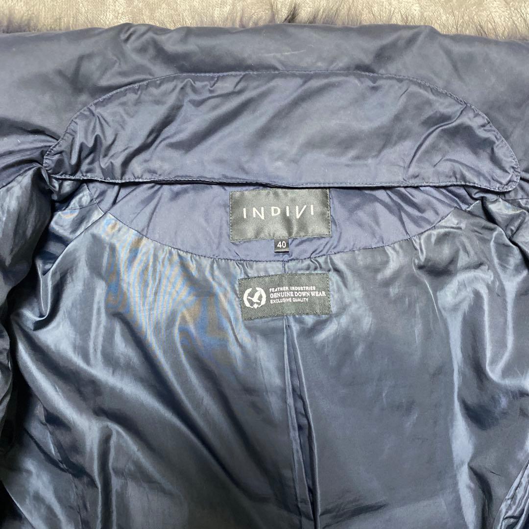 INDIVI ネイビー ダウンジャケット 40