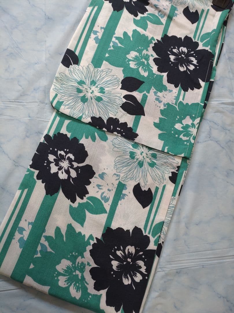 新品未使用　単衣　洗える着物　ポリエステル