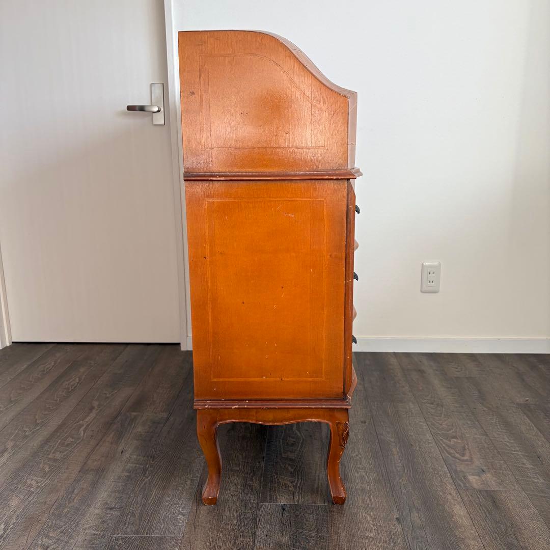 ヴィンテージ　イタリア製　ライティングビューロー　チェスト