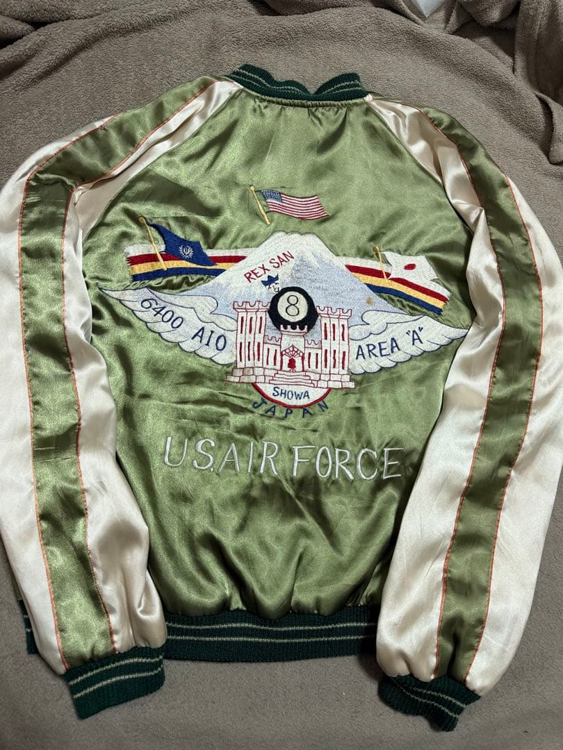 ２面用 テーラー東洋 桜 USA 日本限定 スカジャン vintage サテン