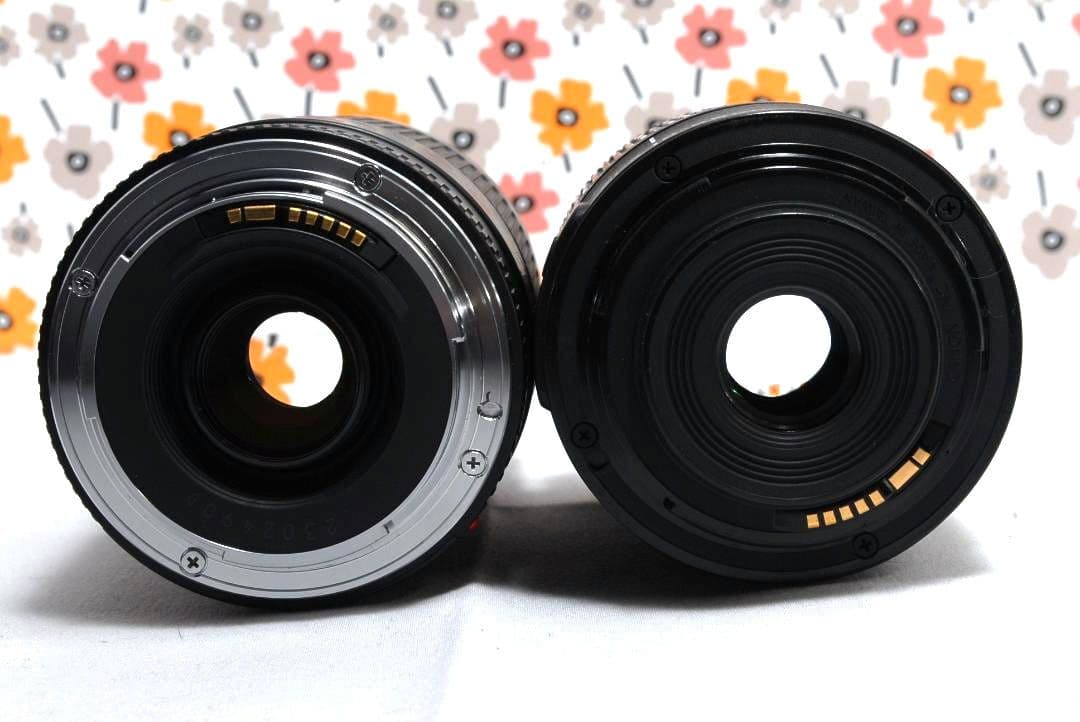 【返品保証】❤ダブルレンズ❤CANON KISS X8i❤Wi-Fi画像転送❤