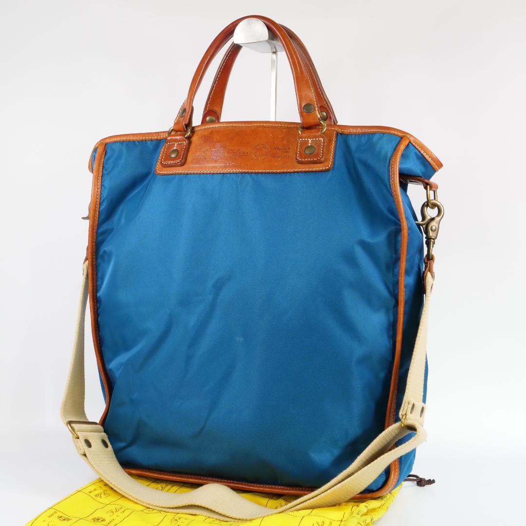 美品✨フェリージ 03-44 トートバッグ 2way ナイロン×レザー A4可