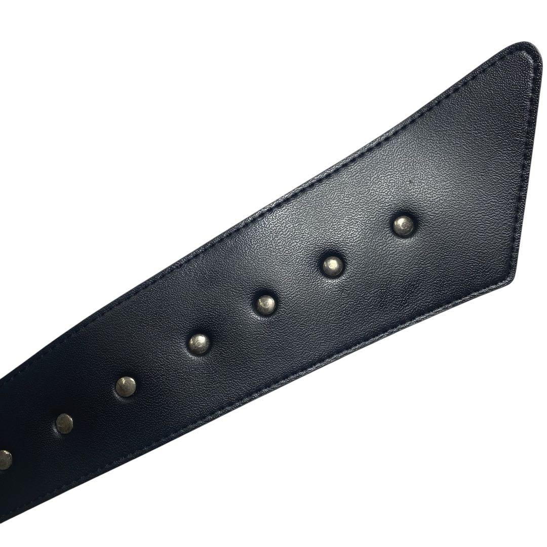 d.i.a. ダークブラウン クロコ型押しレザー ベルト　Y2K