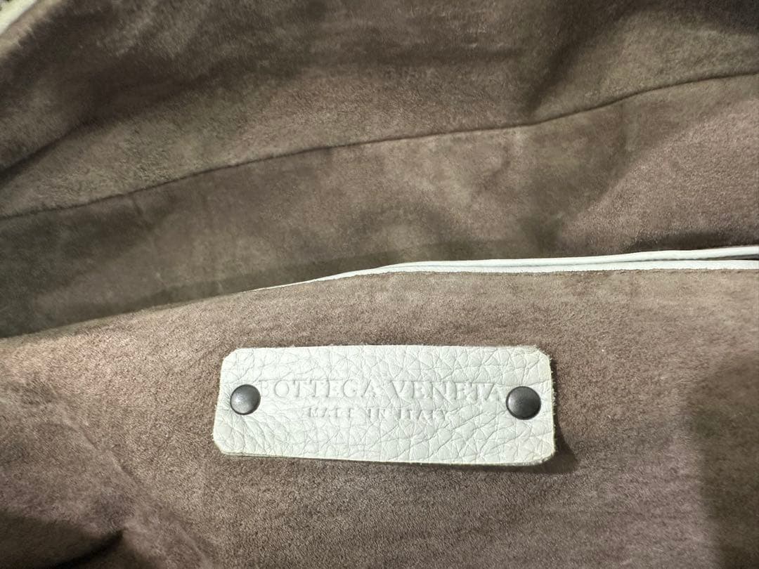 ボッテガヴェネタ　ボストンバッグ　ホワイトレザー　美品