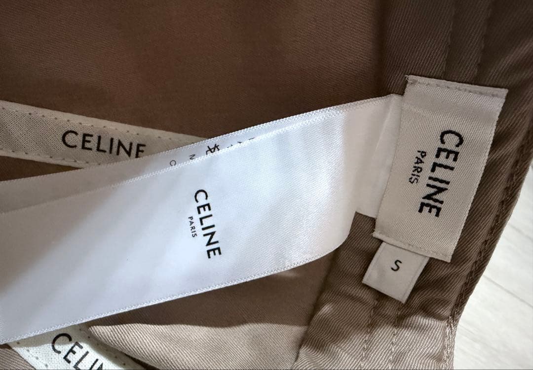 【極美品】CELINE トリオンフ ベースボールキャップ グレージュ