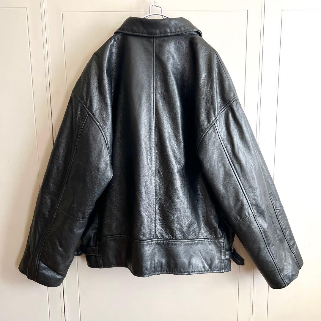 おっとこどっこさー様 90s Euro Vintage ビッグ レザージャケット