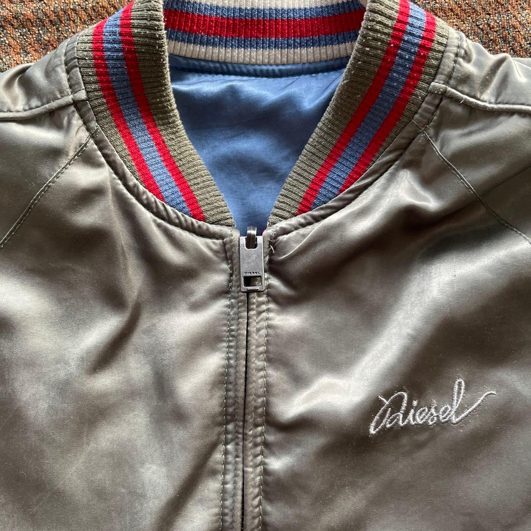 90's~ DIESEL スカジャン 牡丹 燕 鯉 梅 リバーシブル M相当