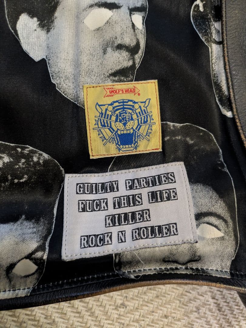 玉*置様 極小ロット　ウルフズヘッド　ワコマリア　ライダース　S　ボア付き