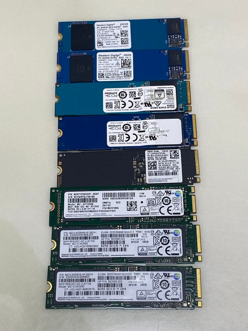 SSD 256GB 8枚セット