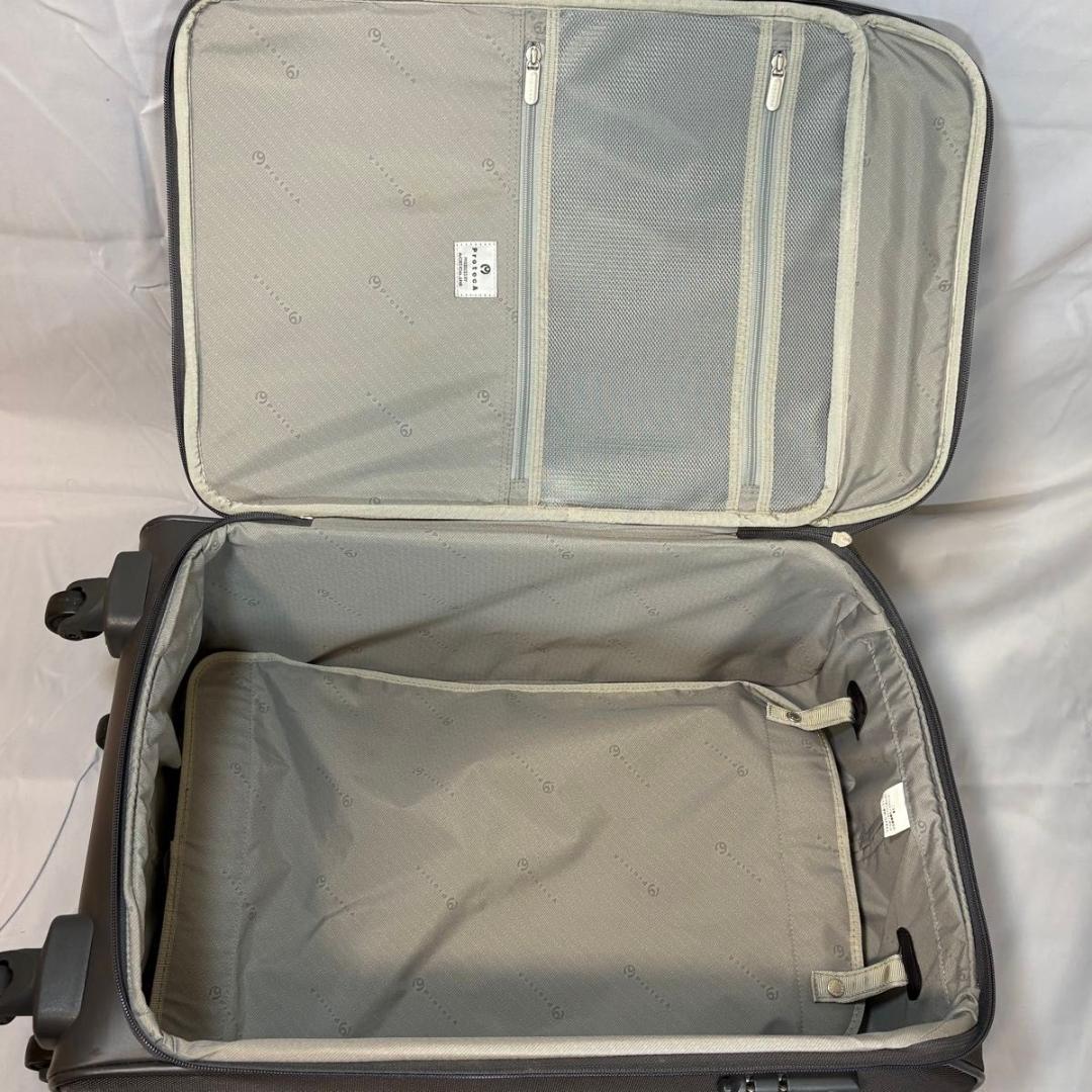 【美品】ProtecA スーツケース　ソフトキャリー　バッグ　ストッパー搭載