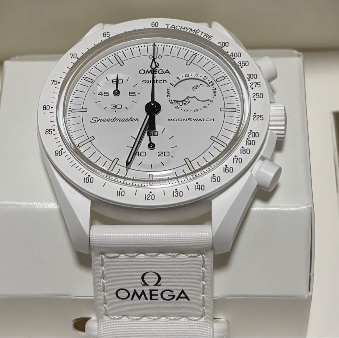 OMEGA x Swatch Speedmaster ホワイト スヌーピー